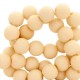 Acrylic beads 4mm Matt Natural beige brown